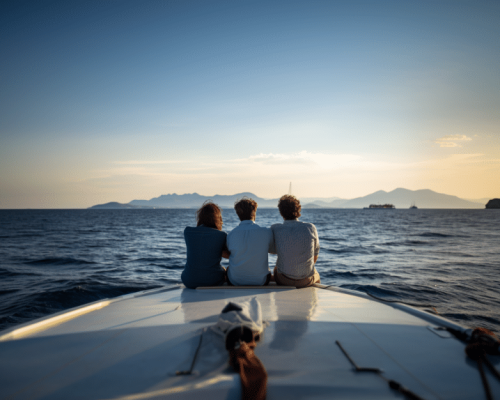 Cyberock.ai_Documentary_style_the_back_of_three_people_om_a_sai_12ef0121-80c2-4208-9ad0-4eecc6a12aab-1024x574